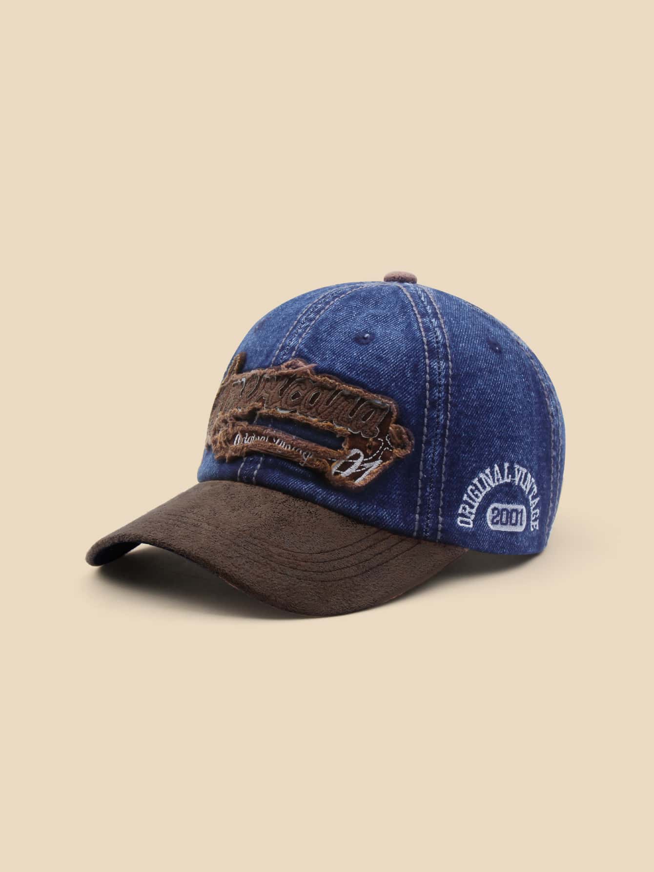 Casquette Americana Denim bleu marron