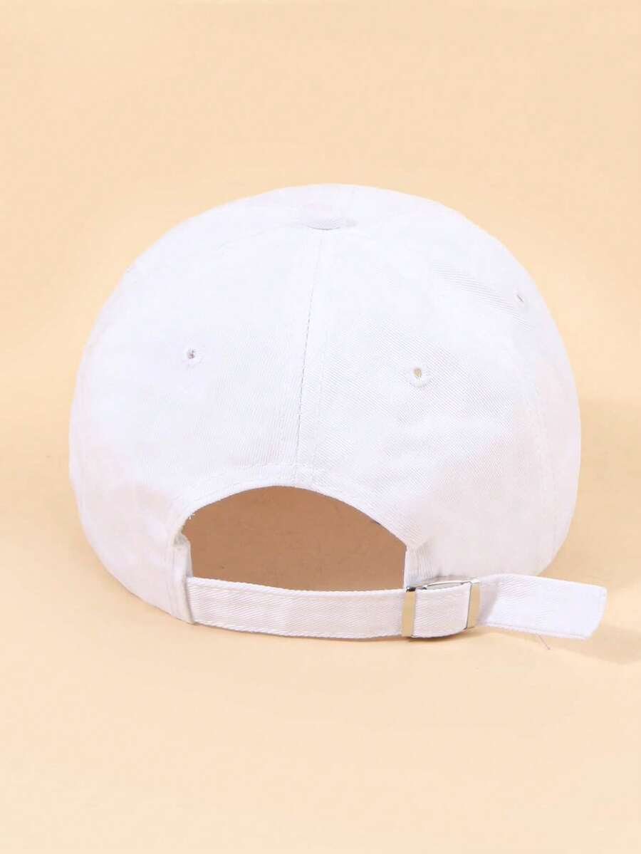 Casquette Art Is For Everybody effilochee et brodee blanche de derriere