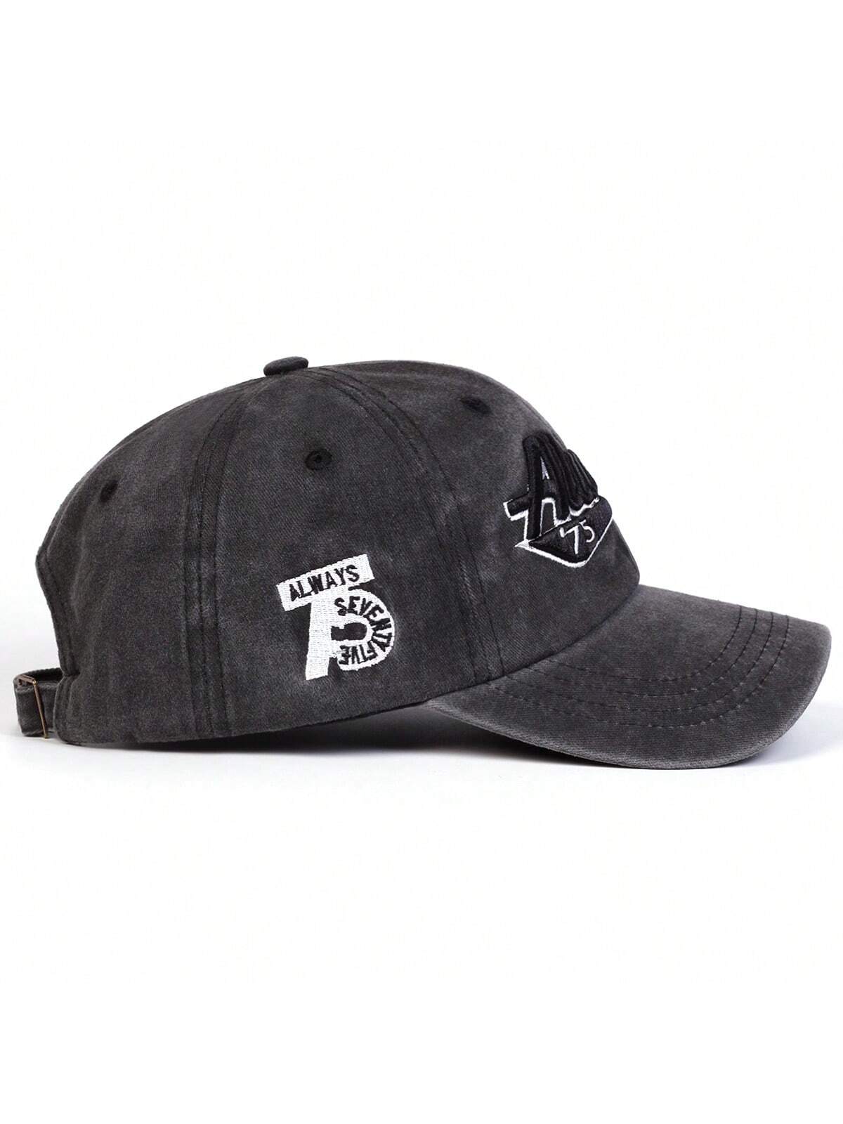 casquette always brodee noir de cote