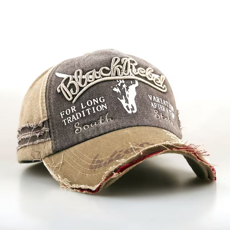 casquette black rebelle efilochee brodee kaki